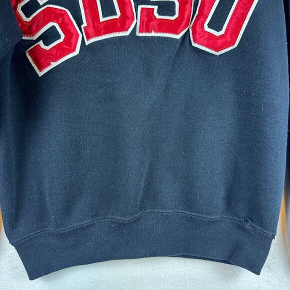 Russell SDSU Aztec Black Pullover Sweater Womens XS Crewneck Sweatshirt 90s - Picture 3 of 13